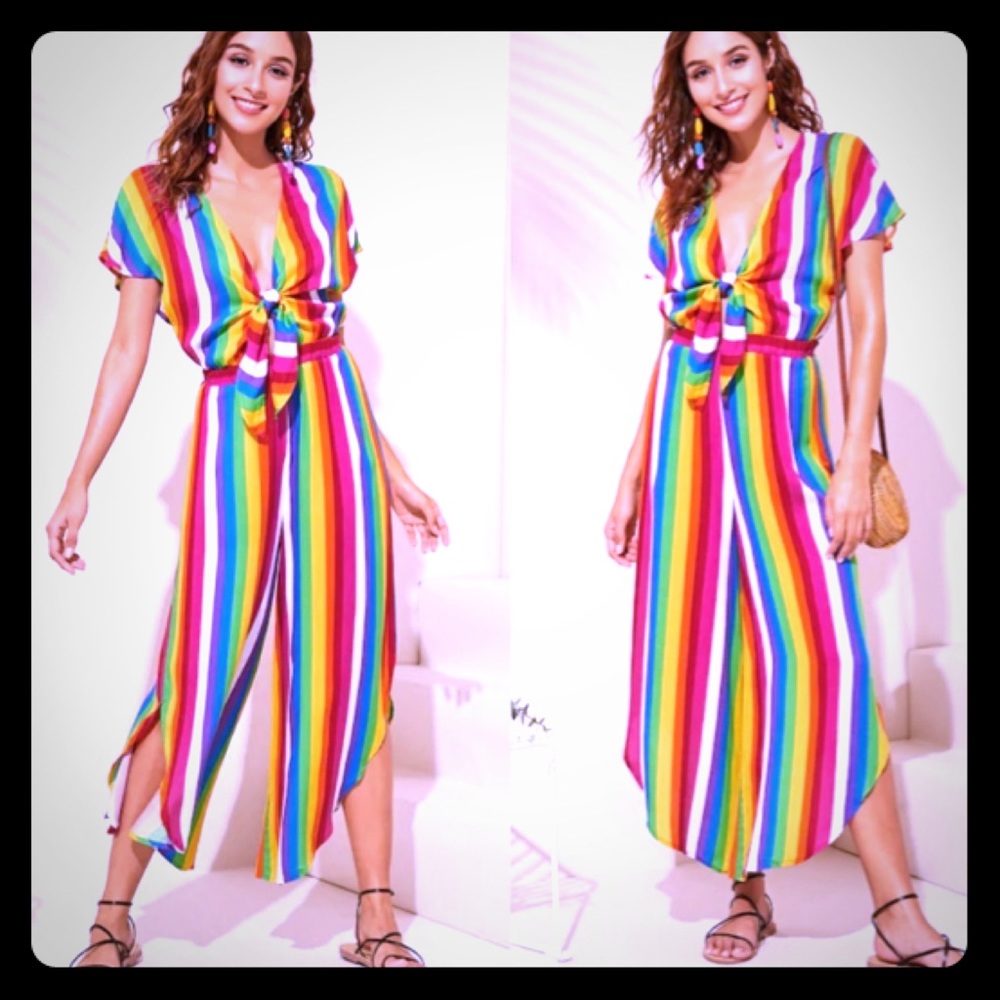 Aluna Levi || 🌈 Striped Jumpsuit